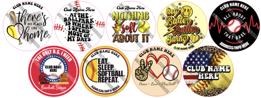 BASEBALL & SOFTBALL SET #1